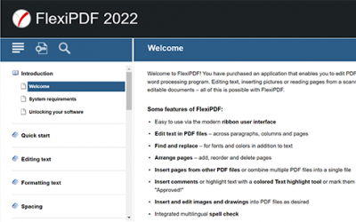 FlexiPDF Professional 2022 User Manual