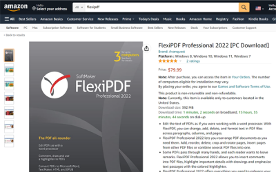 FlexiPDF Professional 2022 is available on Amazon, Best Buy, B&H, Newegg and Walmart web sites