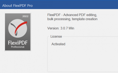 FlexiPDF 2022 revision 3.0.7 has been released