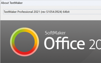 SoftMaker Office 2021 revision 1054.0924 has been released
