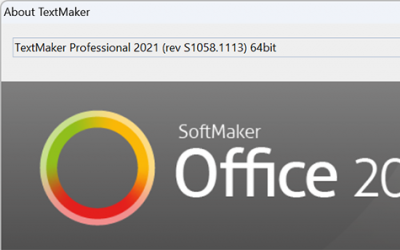 SoftMaker Office 2021 revision 1058.1113 has been released