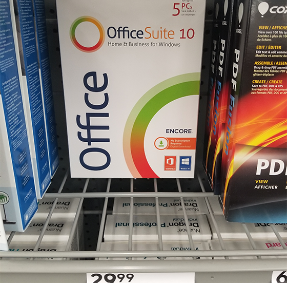 Office Suite 10 is now available in Staples stores in USA and Canada