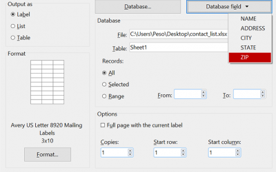 Mail merge to labels or envelopes in SoftMaker Office 2024