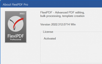FlexiPDF 2022 revision 312 has been released