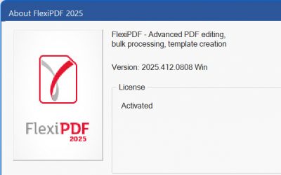 FlexiPDF 2025 revision 412 has been released
