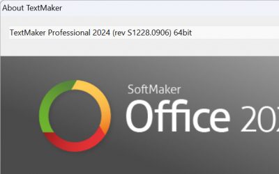 SoftMaker Office 2024 revision 1228.0906 has been released