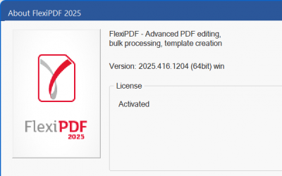FlexiPDF 2025 revision 416 has been released