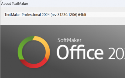 SoftMaker Office 2024 revision 1230.1206 has been released