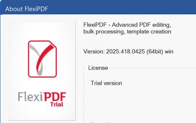 FlexiPDF 2025 revision 418 has been released